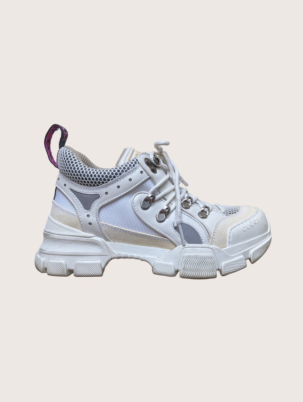 Gucci Flashtrek Chunky Sneakers in White
